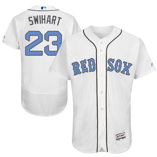 Red Sox #23 Blake Swihart White Flexbase Authentic Collection Father's Day Stitched MLB Jersey